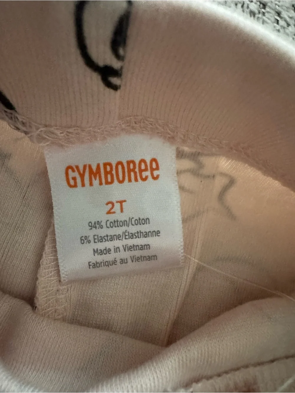 NWT Gymboree Petit Paris Light Pink Rose Print Leggings 2T